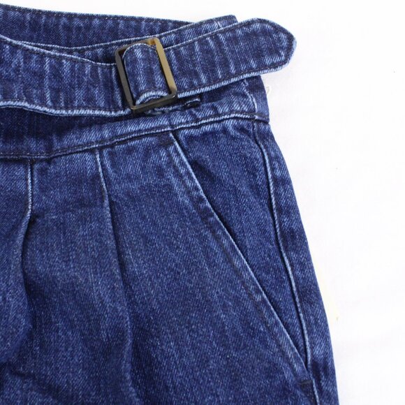 NWT Sezane High Waisted Francky Pants with Belt Fastening in Blue US Size 6 - Picture 5 of 13